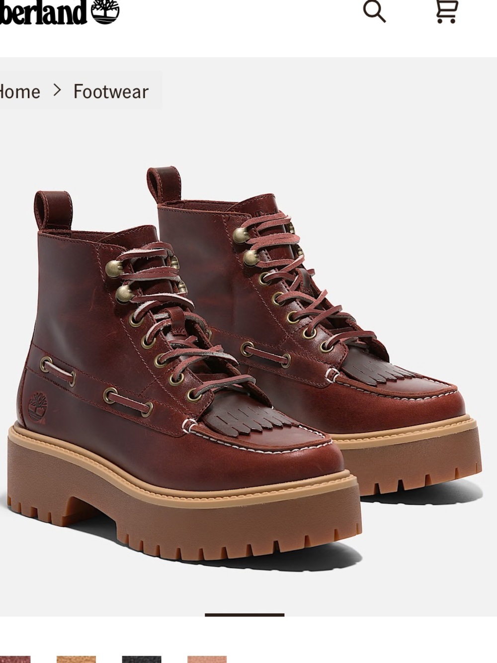 Timberland platform boots